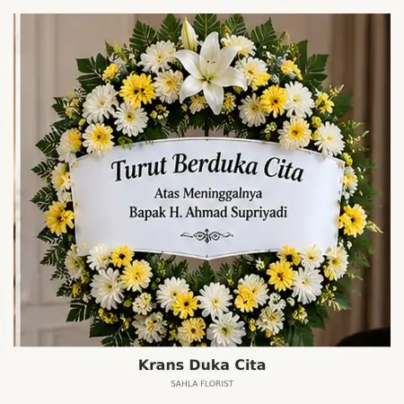 Krans Bunga Duka Pandeglang